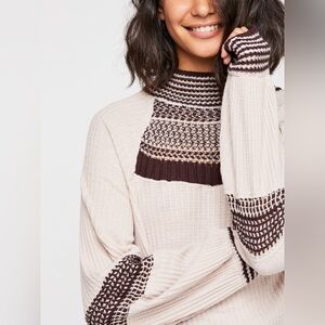 Free People Snow Day Thermal Top Light Pink